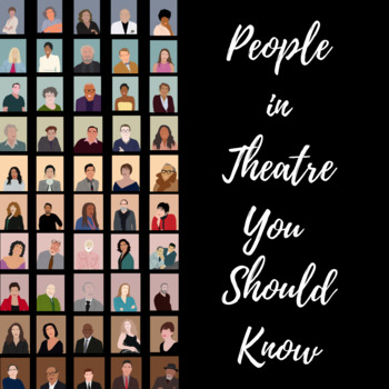 Preview of 51 People in Theatre You Should Know Printable Research Posters Boho Neutrals