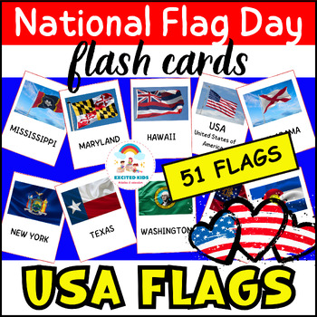 Preview of 51 Real Pictures Flash Cards | National Flag Day, Presidents' Day