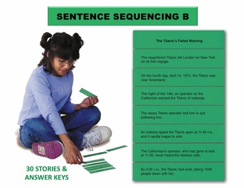 Preview of Sentence Sequencing B Manipulatives
