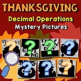 Thanksgiving Decimal Operations Worksheet, November Math F