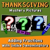 Thanksgiving Adding Fractions Unlike Denominators, Fun Wor