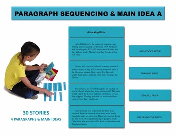Preview of Paragraph Sequencing & Main Idea A Manipulatives