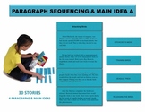 Paragraph Sequencing & Main Idea A Manipulatives