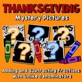 Thanksgiving Adding And Subtracting Fractions With Unlike 