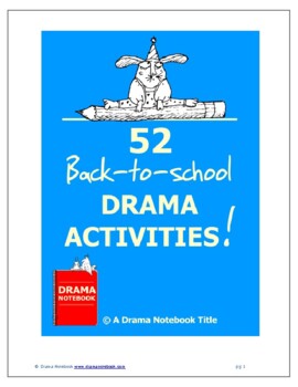 Preview of 52 Back to School Drama Activities