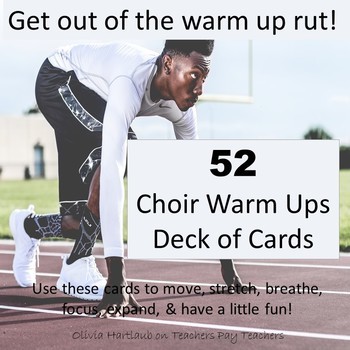 Preview of 52 Choir Warm Ups: Music Deck of Cards