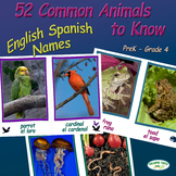 52 Common Animals to Know – Includes English and Spanish Names