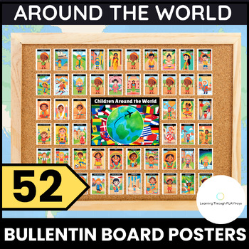 Preview of 52 Country Classroom Posters - Multicultural & Educational Decor for Schools