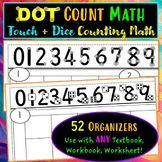 52 DOT Touch Counting Math Organizers - Special Education