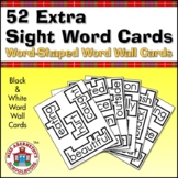 Custom Sight Word Word Wall Cards with Word-Shaped Borders