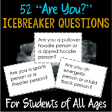 Icebreaker Activity- 52 Questions- includes Google Slides version