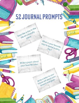 Preview of 52 Journal Prompts