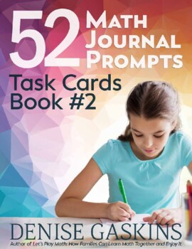 Preview of 52 Math Journal Prompts: Task Cards Book #2