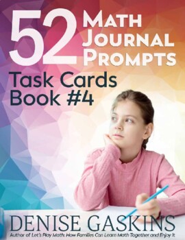 Preview of 52 Math Journal Prompts: Task Cards Book #4