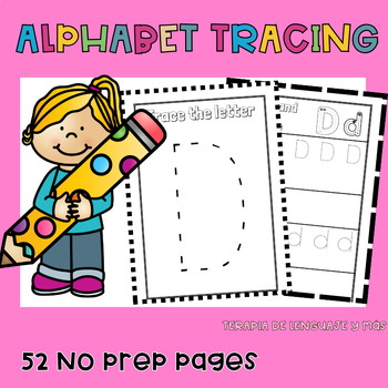 Preview of  Alphabet Tracing and Writing worksheets ABCs with Fun Activities