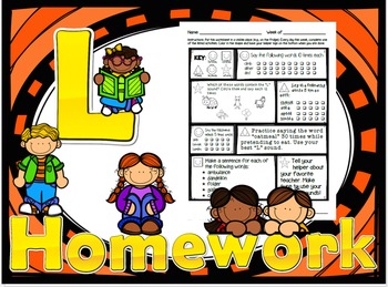 52 weekly l homework printable worksheets speech therapy 5 min kids