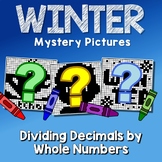 Winter Dividing Decimals By Whole Numbers Activity Mystery