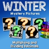 Winter Multiplying And Dividing Decimals Project, Color By