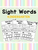 53 Sight Words Worksheets Pack Kindergarten Curriculum Journeys