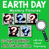 Fun Earth Day 2 Digit Addition and Subtraction Worksheets 