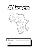 54 Africa countries study geography-worksheets with maps a