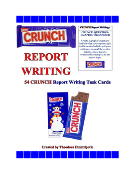 Preview of 54 C.R.U.N.C.H. Report Writing Task Cards CCSS.ELA-Literacy.W.5.2