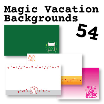 Preview of 54 Disney Inspired Magic Vacation Presentation Backgrounds