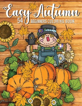 Preview of 54 Easy Autumn / Fall Coloring Pages - PDF Printable Download