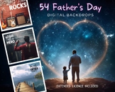 54 Father's Day Digital Backdrops, Dad quotes, CG Backdrop