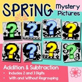 Addition & Subtraction Color By Number Spring Math Center 
