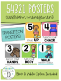 54321 Transition Posters - Classroom Management