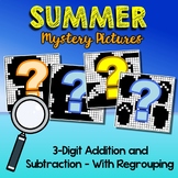 Math Coloring Summer 3 Digit Addition And Subtraction With