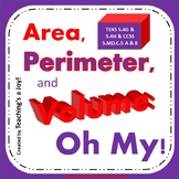 5.4G, 5.4H Area, Perimeter & Volume, Oh My!