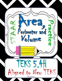 STAAR REVIEW 5.4H Perimeter, Area and Volume 3 days of Act
