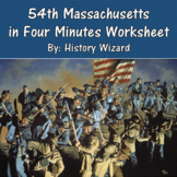 54th Massachusetts in Four Minutes Worksheet