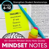 Growth Mindset Activities | 55 Mindset Sticky Note Quotes 