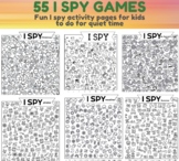 55 I Spy Game Fun I spy activity pages for kids to do for 