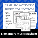 55 Music Worksheet Collection - Pitch, Instruments, Notes,