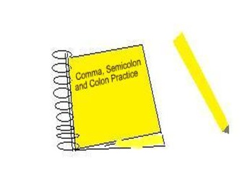 Preview of 55 Problems Comma, Semicolon and Colon Practice
