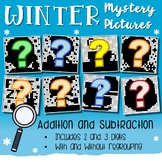 Fun Addition & Subtraction Worksheets, Winter Math Sheets 