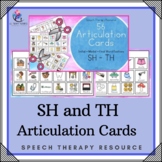 56 ARTICULATION CARDS (SH - TH sounds with Visual Cues) Sp