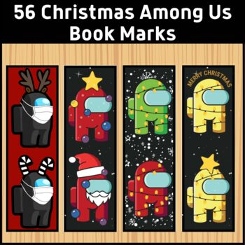 56 christmas among us printable bookmarks by the classy classroom vip