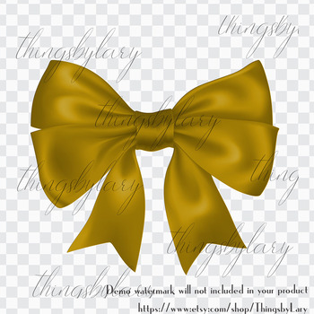 56 Luxury Gold Bows and Ribbons Clip Arts PNG Transparent by ThingsbyLary