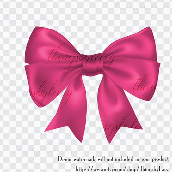 56 Pink Bows and Ribbons Clip Arts PNG Transparent by ThingsbyLary