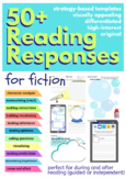 57 Original & Engaging Reading Responses for Fiction Text!