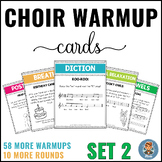 58 Choir Warmup Cards and Rounds [Set 2]