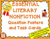 58 ESSENTIAL LITERARY NONFICTION QUESTION POSTERS AND TASK CARDS