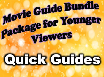 Preview of Movie Guides for PG & G Rated Films - Huge Quick Guides Bundle