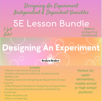 Preview of 5E Bundle- Designing an Experiment. Tons of activities including 2 full labs!