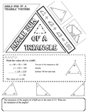 5E CCSS Math lesson: angle sum of a triangle and DOODLE NOTES